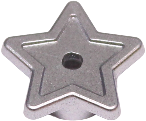Plate, Round 1 x 1 with Star and Small Pin Hole