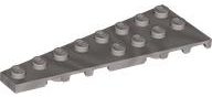 Wedge, Plate 8 x 3 Left in Metallic Silver