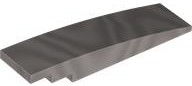 Slope, Curved 8 x 2 in Metallic Silver