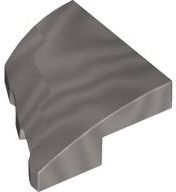 Wedge 2 x 2 x 2/3 Right in Metallic Silver