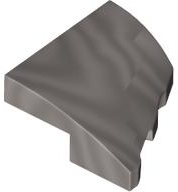 Wedge 2 x 2 x 2/3 Left in Metallic Silver