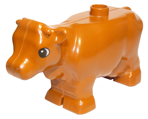 Duplo Cow Adult, Segmented Legs with Eyes Pattern