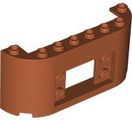 Panel 2 x 8 x 3 with 2 x 2 Cutout with 2 Studs on Each Side