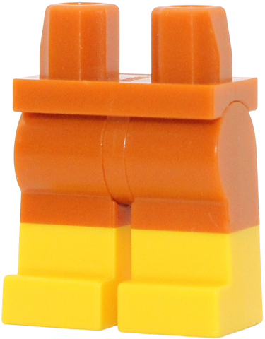 Hips and Legs with Molded Yellow Lower Legs / Boots  Pattern
