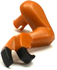 Dinosaur Leg Small (Front) Tyrannosaurus rex with Pin with Black Claws Pattern - Left