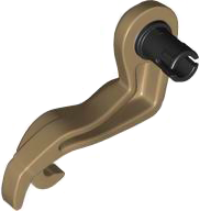 Dinosaur Leg Small (Front) Tyrannosaurus rex Right with Molded Black Pin Pattern