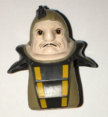 Minifigure, Head, Modified SW Unkar Plutt Pattern