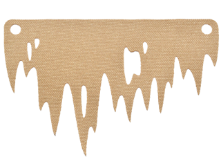 Cloth Sail Tattered Short with 2 Round Holes and 5 Ripped Holes