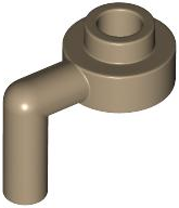 Plate, Round 1 x 1 Open Stud with Bar Arm Down