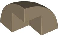Brick, Round Corner 2 x 2 x 1 2/3 Dome Top
