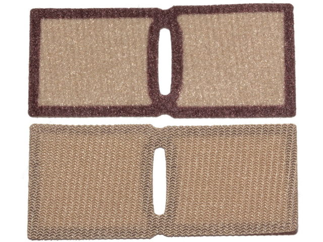 Minifigure Poncho Cloth Straight with Dark Brown Rim Pattern (SW Luke Skywalker)