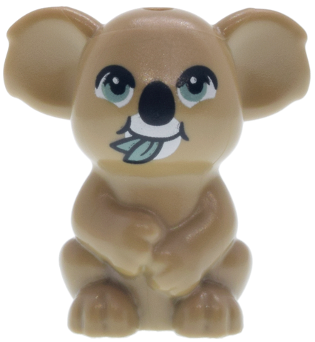 Koala, Mini Doll Style with Sand Green Eyes and Leaves and Black and White Nose and Face Pattern (Friends Penny)