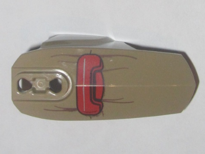 Hero Factory Armor with Ball Joint Socket - Size 6 with SW Red Pouch Pattern (Baze)