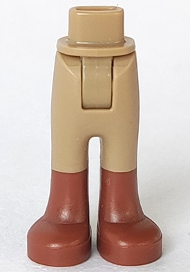 Mini Doll Hips and Trousers with Back Pockets with Reddish Brown Boots Pattern - Thick Hinge