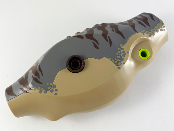 Dinosaur Body Tyrannosaurus rex with Dark Bluish Gray Top with Dark Brown Stripes Pattern