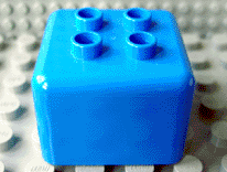 Primo Brick 1 x 1, Four Duplo Studs on Top