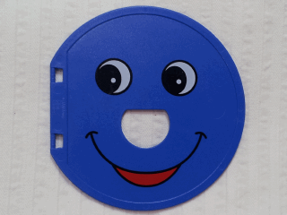 Duplo Ball Tube Exit Door with Smiling Face Pattern