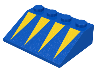 Slope 33 3 x 4 with Yellow Triangles Pattern