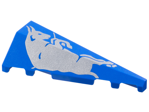 Wedge 5 x 2 Right with Silver Bull Pattern