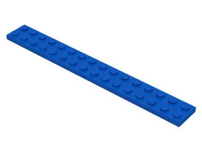LEGO Parts NEW Pack of 2 Plate 2x16 4282 LIGHT BLUISH GREY 