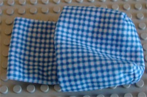 Duplo, Cloth Sleeping Bag with White Checkered Pattern