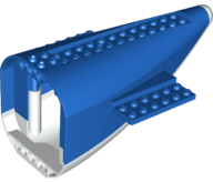 Aircraft Fuselage Aft Section Curved with Fixed White Base and White Hard Rubber Tip