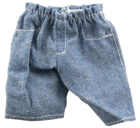 Duplo, Doll Cloth Pants with Denim Pattern