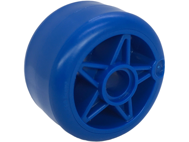 Wheel 24 x 15 with Pin Hole with Molded Blue Hard Plastic Tire Pattern