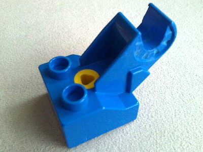 Duplo, Toolo Brick 2 x 2 with Angled Bracket with Clip and Screw