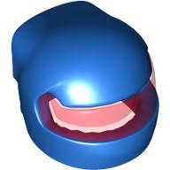 Minifigure, Headgear Helmet Formula 1 with Molded Trans-Red Visor Pattern