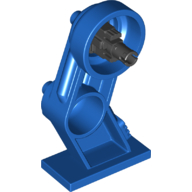 Large Figure Leg Mechanical Right with Molded Black Rotation Joint Pin Pattern