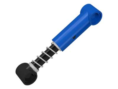 Technic, Shock Absorber 6.5L with Black Piston Rod - Soft Spring, Standard Coils