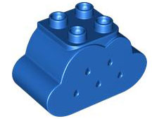 Duplo, Brick 2 x 4 x 2 Cloud