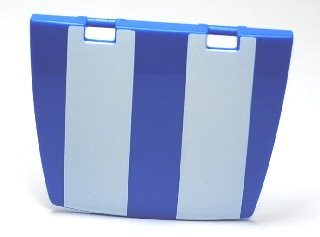 Duplo Car Hood 3 x 4 with Two White Stripes Pattern