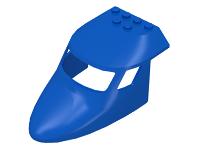 Aircraft Fuselage Forward Top Curved 6 x 10 x 4 with 3 Window Panes