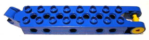 Duplo, Toolo Brick 2 x 8 with 10 Side Screw Sockets, Swivel Bracket End and Clip End