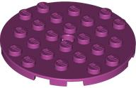 Plate, Round 6 x 6 with Hole