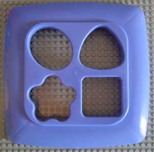 Primo Bucket Lid for Stack 'n' Learn Sorter with Cut Out Shapes
