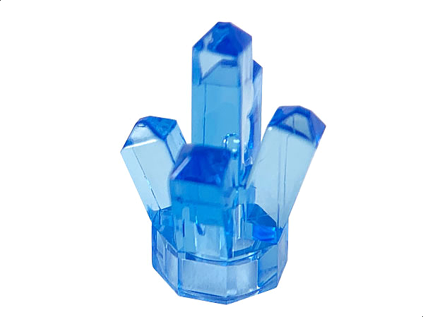 6x LEGO Trans-Dark Blue Rock 1x1 Crystal 5 Point45415386236962 