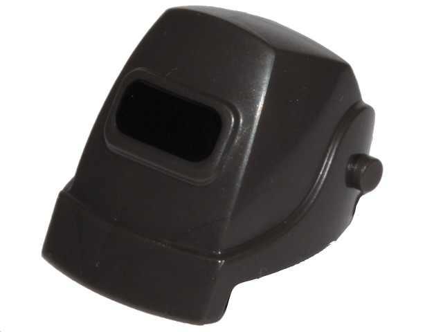 Minifigure, Headgear Helmet Welding with Black Visor Pattern
