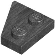 Wedge, Plate 2 x 2  Right