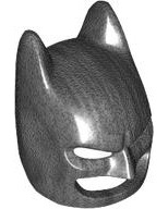 Minifigure, Headgear Mask Batman Cowl with Molded White Eyes Pattern