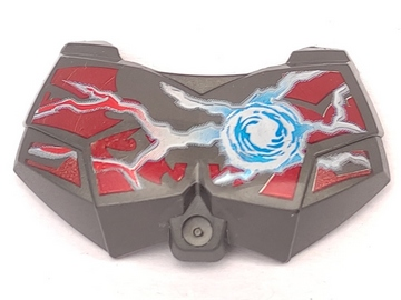 Large Figure Chest Armor Small with Chi and Dark Red (Wolf) Pattern