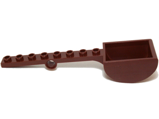 LEGO PART 30275 BROWN 1 x 8 MODIFIED PLATE WITH PIN HOLE & BUCKET x 2 