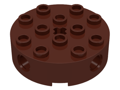 achsloch ALT Marrone LEGO 4 X PIETRA cerchio tondo 6222 4x4 laterale 