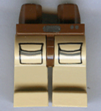 Hips and Tan Legs with Silver Buckle and Dots, Pockets with Flaps Pattern