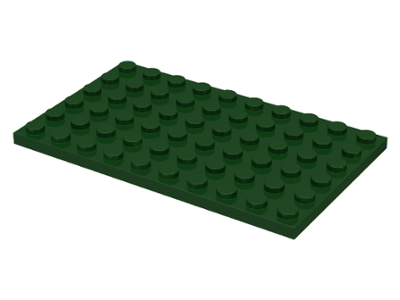 3033 Lego Plate 6x10 Black x2 