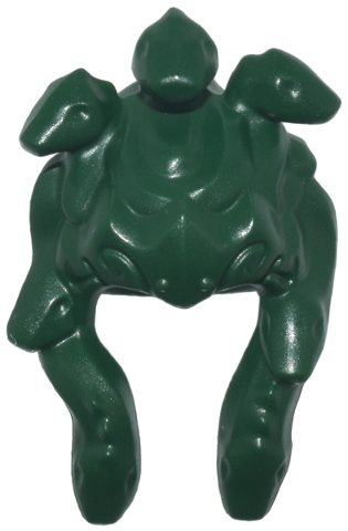 Minifigure, Hair Entwined Snakes Long over Shoulders