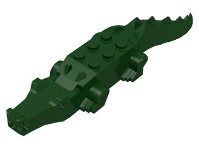 Lego animaux-Alligator/Crocodile gris foncé 6026c01