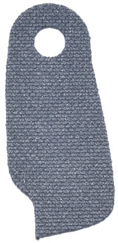 Minifigure Cape Cloth, Narrow with Asymmetrical Edge and Single Top Hole - Spongy Stretchable Fabric